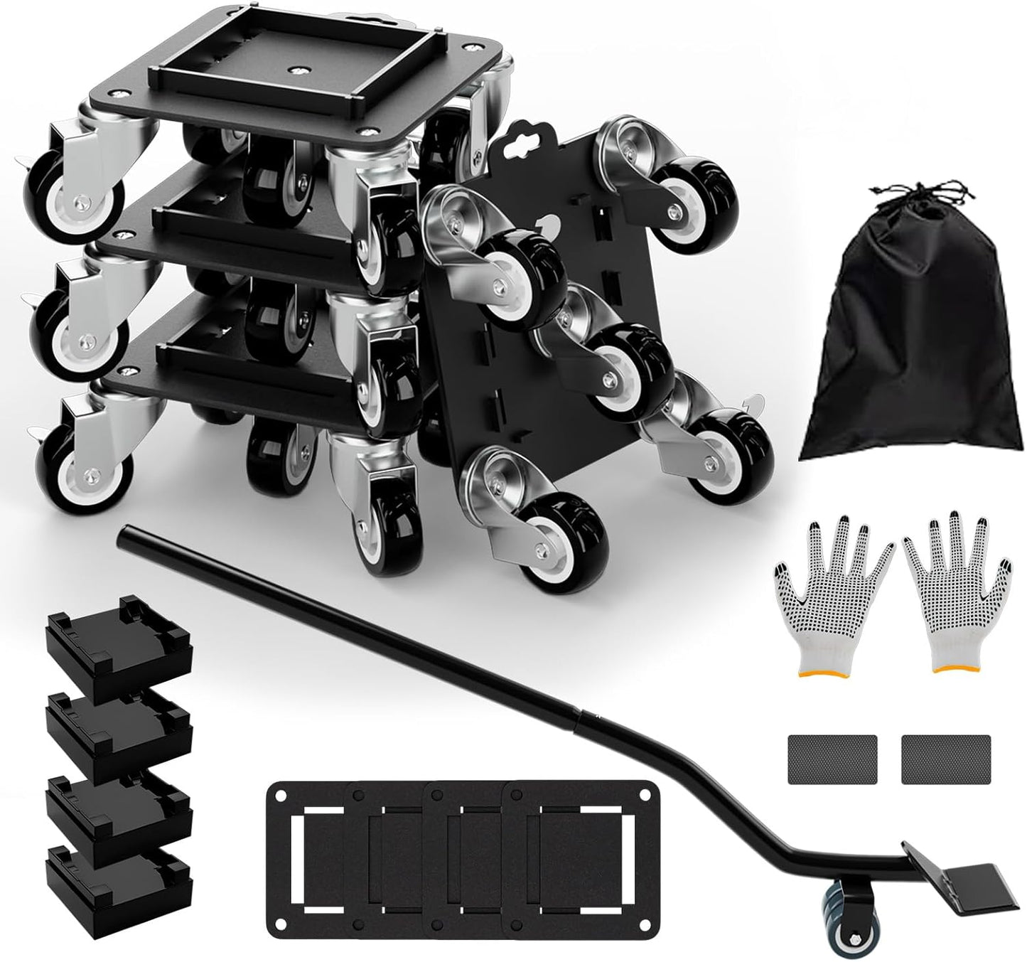 Heavy Duty Furniture Dolly with 5 Wheels for Easy Moving