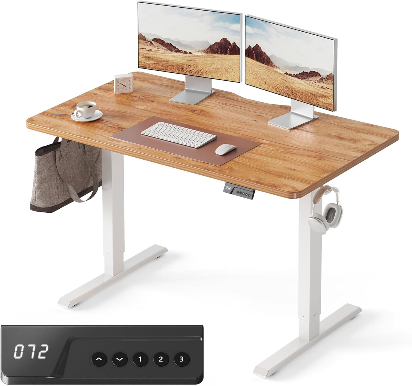 FEZIBO Electric Standing Desk Adjustable Height for Comfort