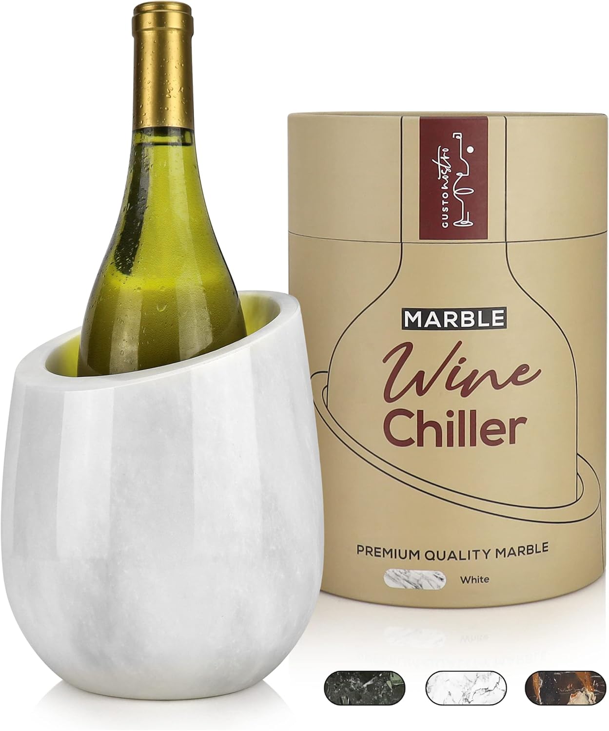 Gusto Nostro Marble Wine Chiller Bucket for Perfectly Chilled Wine