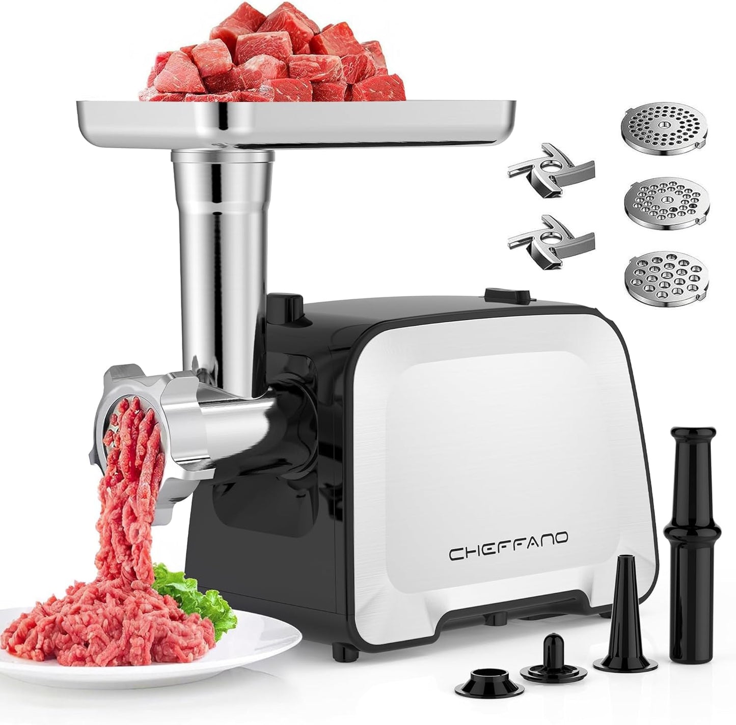 Electric Meat Grinder with Sausage Stuffer for Home Use