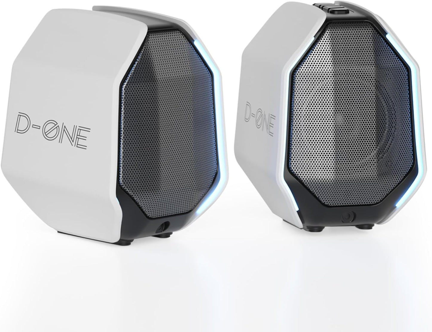 D-ONE 30W PC Gaming Speakers with RGB Lights and Bluetooth