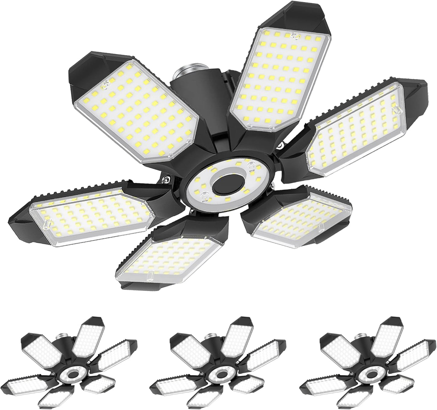 BRILLIANT 100W LED Garage Light Bulb with Adjustable Panels