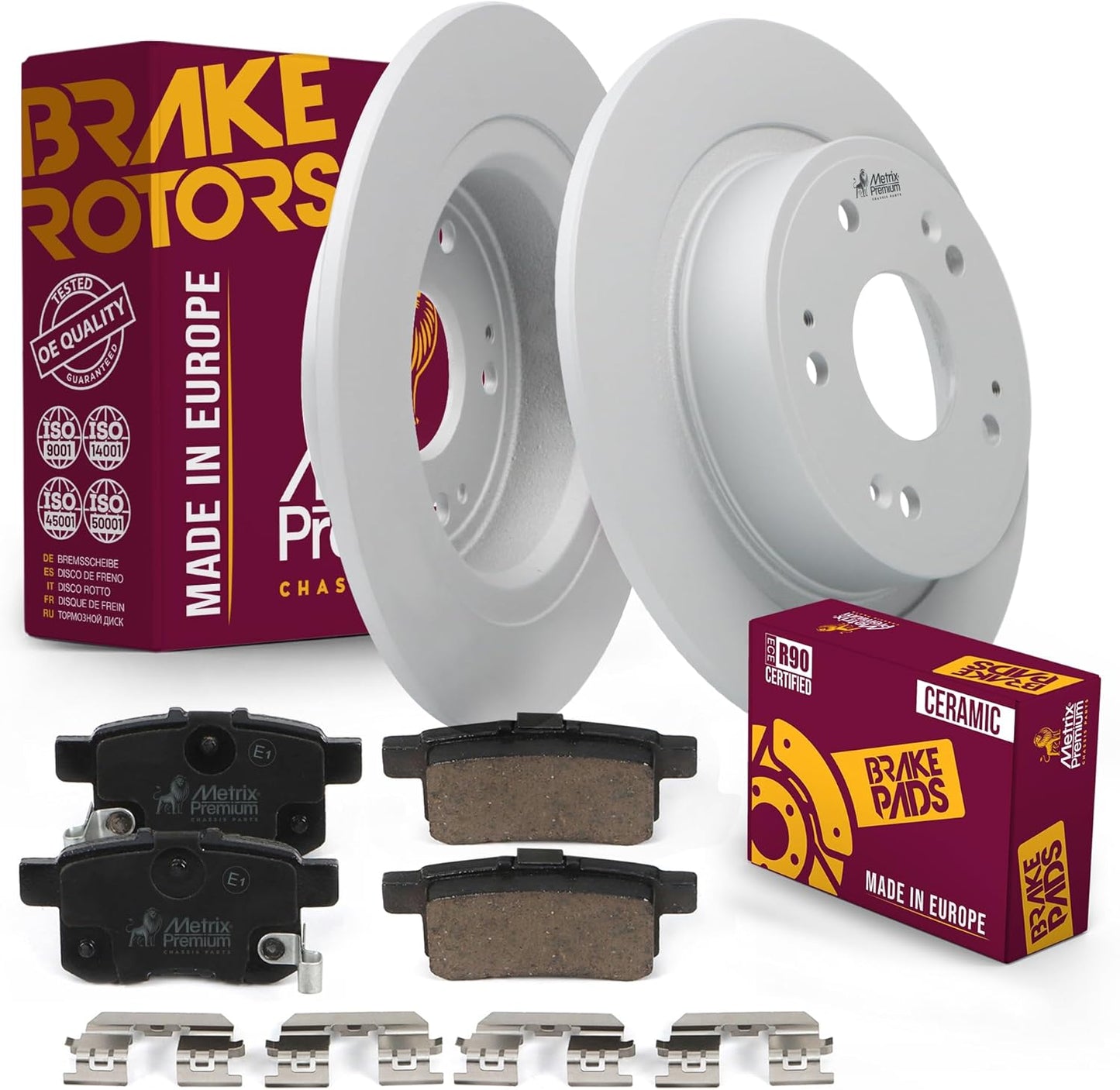 Metrix Premium Chassis Parts Rear Ceramic Brake Pad Set Kit