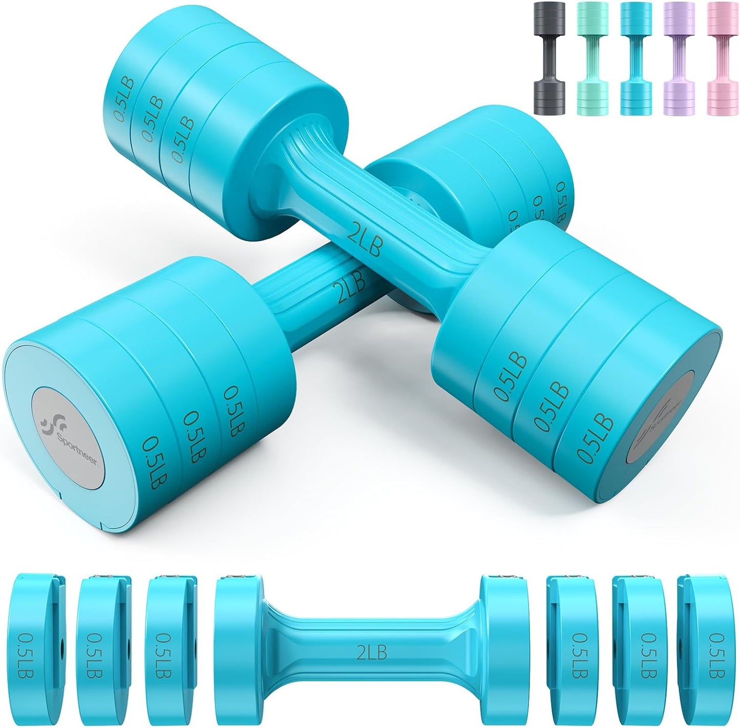 Sportneer Adjustable Dumbbells Set for Home Gym Training