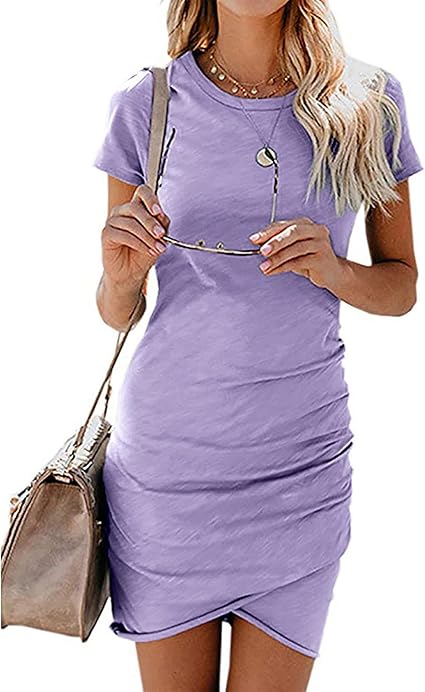 BTFBM Women's Summer Casual Beach Dress for Parties and Clubs