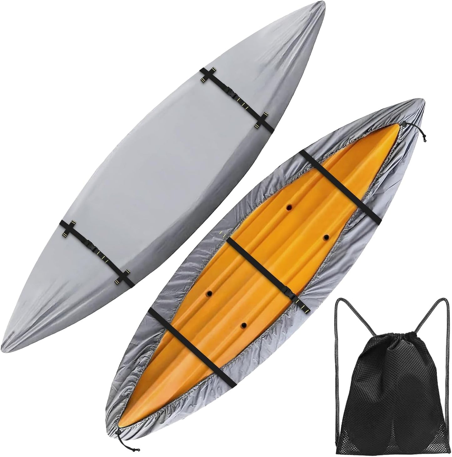 600D Kayak Cover for Outdoor Storage - Heavy Duty Protection