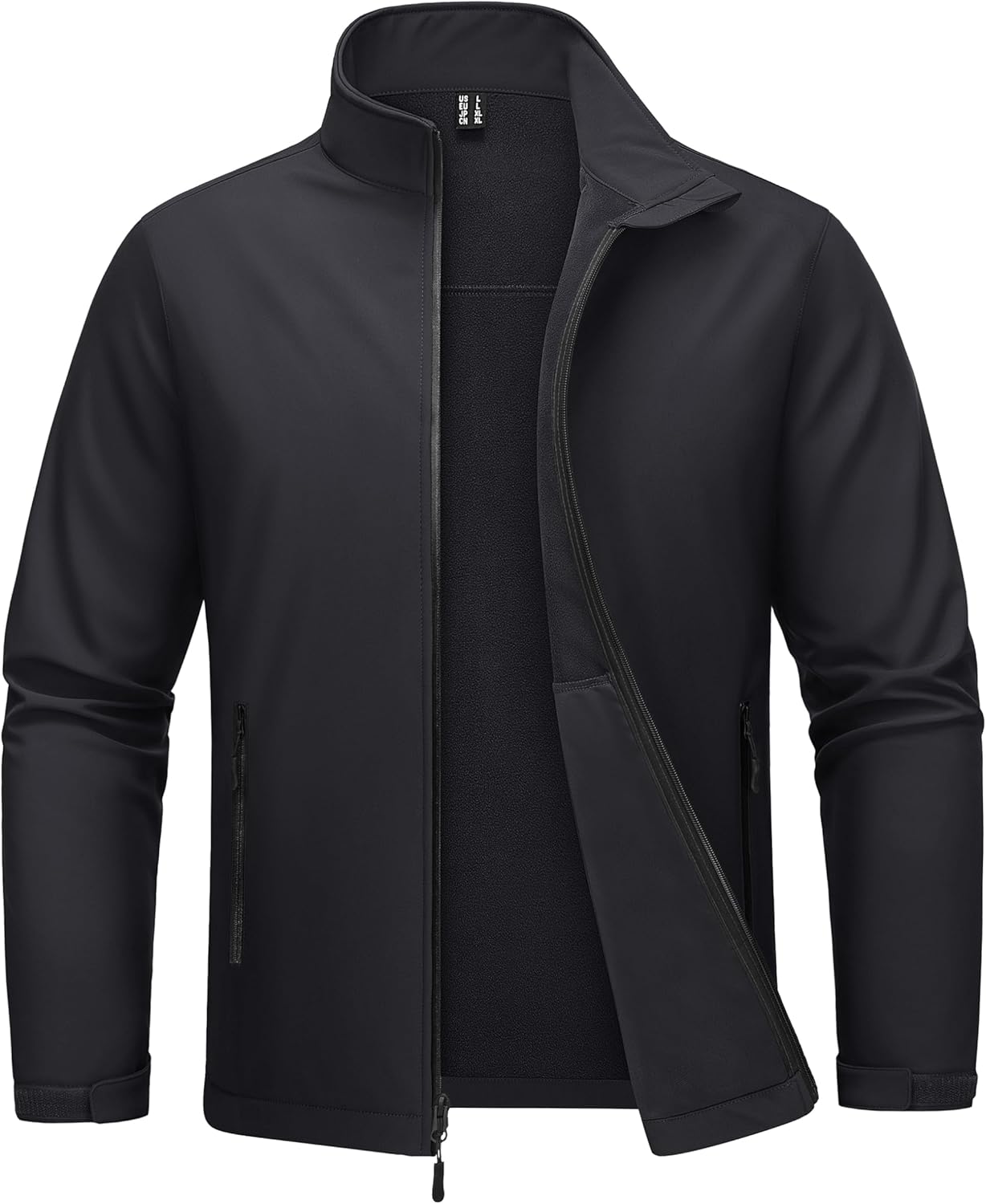 MAGCOMSEN Men's Fleece Lined Softshell Jacket for Outdoor Use