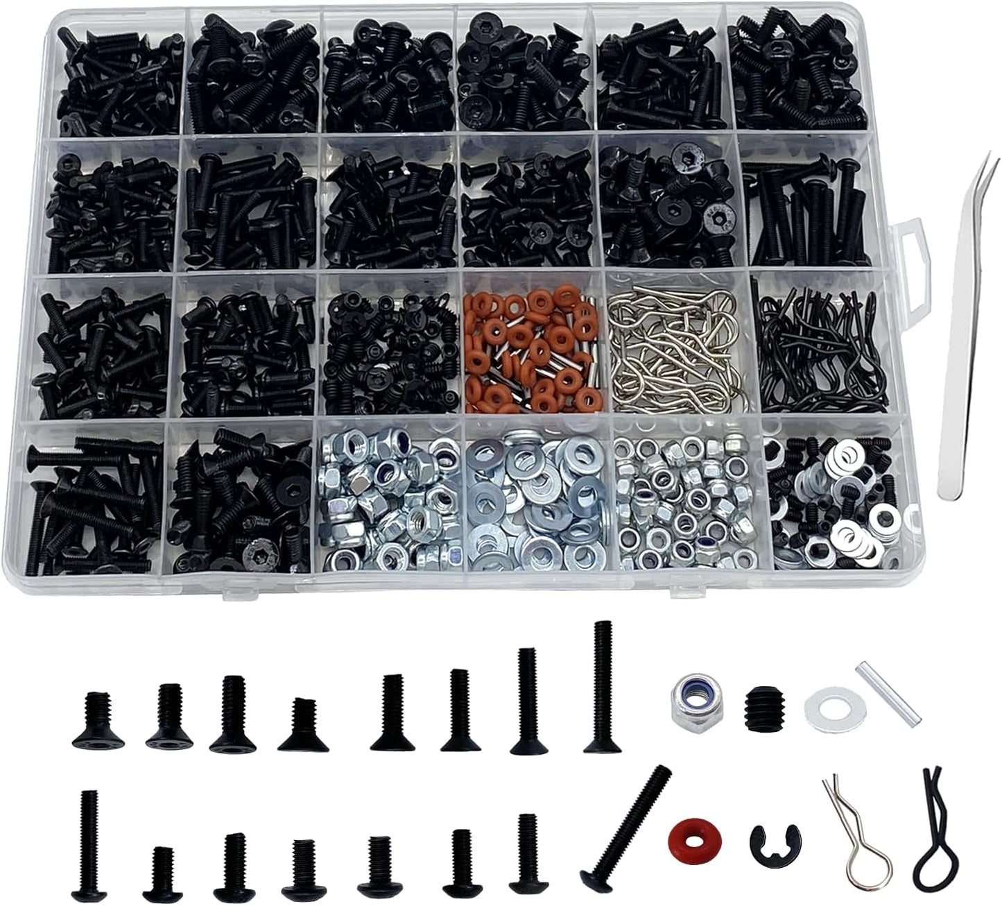 Ultimate 1000pcs RC Screw Kit - Boost Your RC Car Performance!