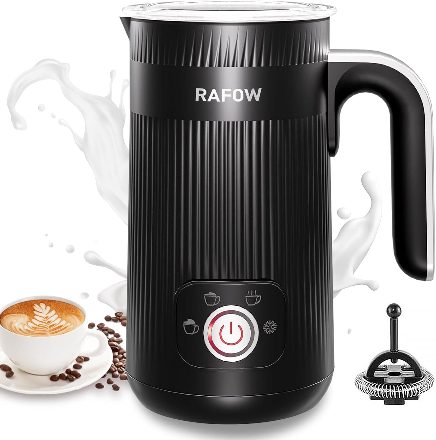 4 in 1 Electric Milk Frother for Perfect Coffee Foam Drinks