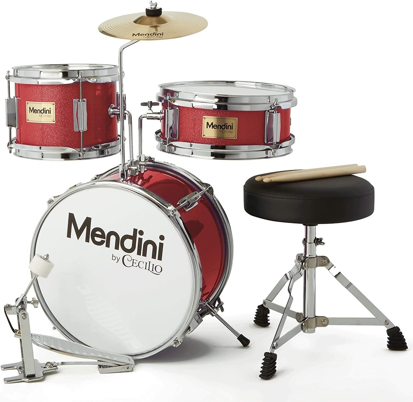 Mendini Kids Drum Set - 3 Piece Junior Drum Kit for Beginners