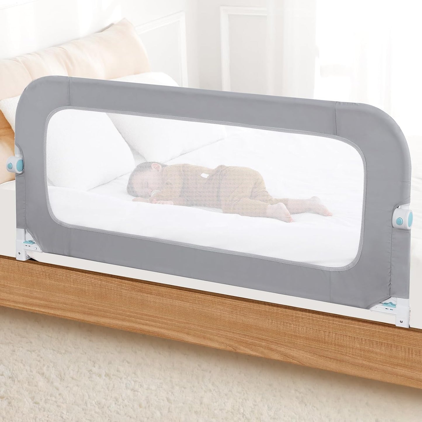 59 Reinforced Bed Rail for Toddlers - Extra Long Safety Guard