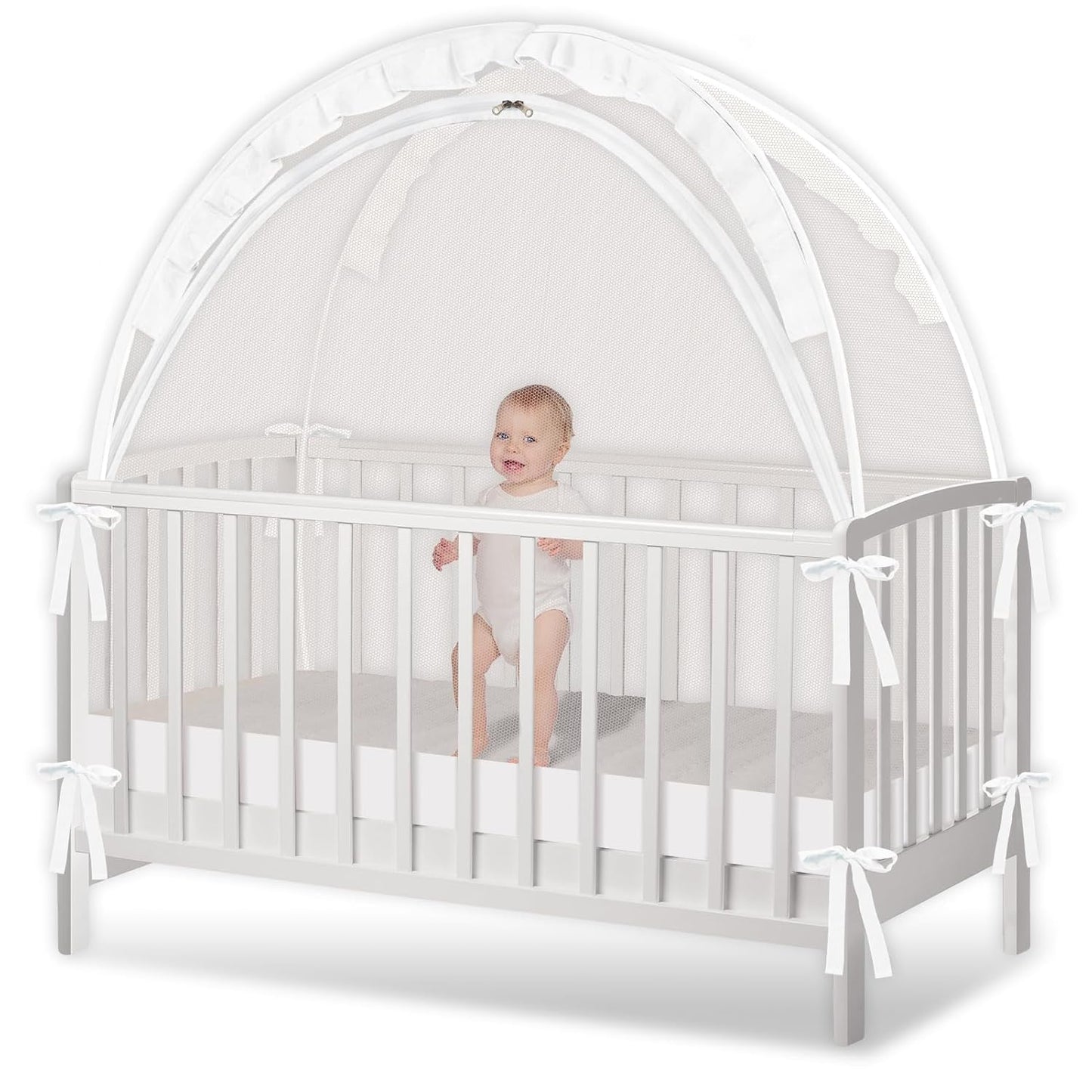 Crib Tent for Baby Safety - Durable Net to Prevent Climbing Out