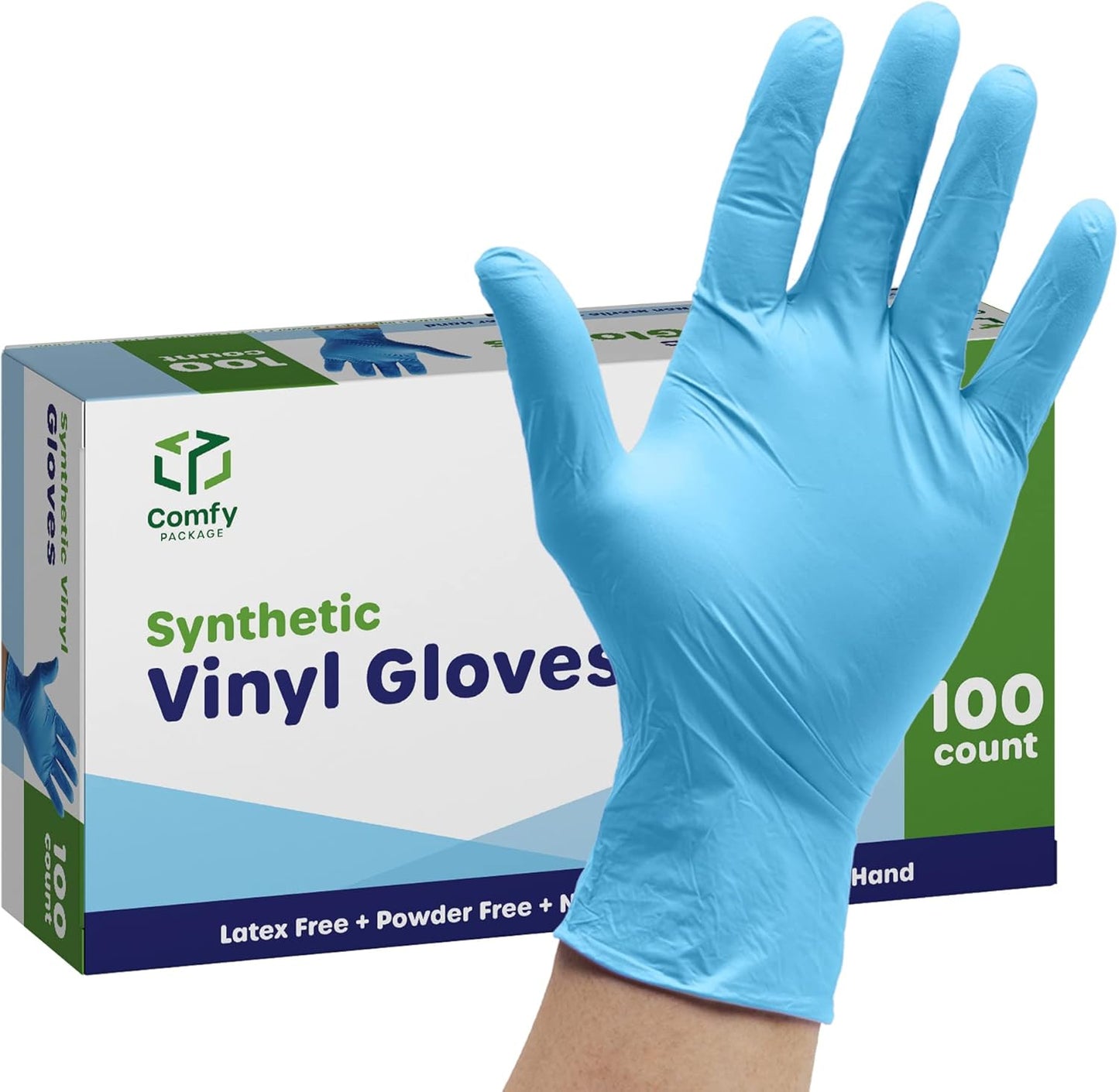 Latex-Free Disposable Gloves by Comfy Package
