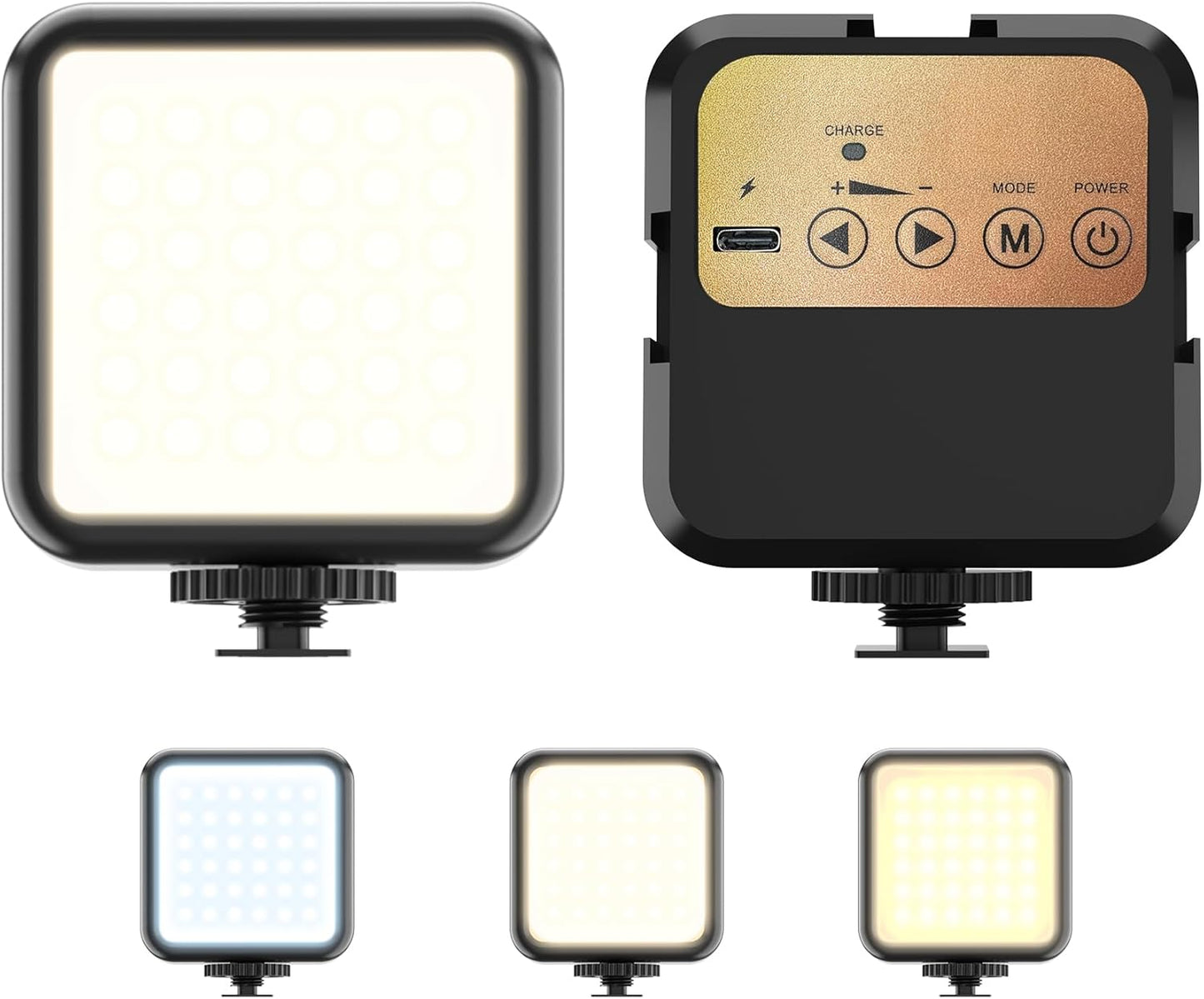 Voinap Rechargeable On-Camera Light: Brighten Any Shot!