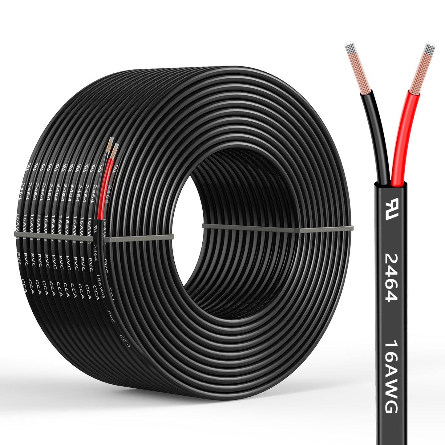 16 Gauge 200FT Electrical Wire for Car Speaker and LED Lighting