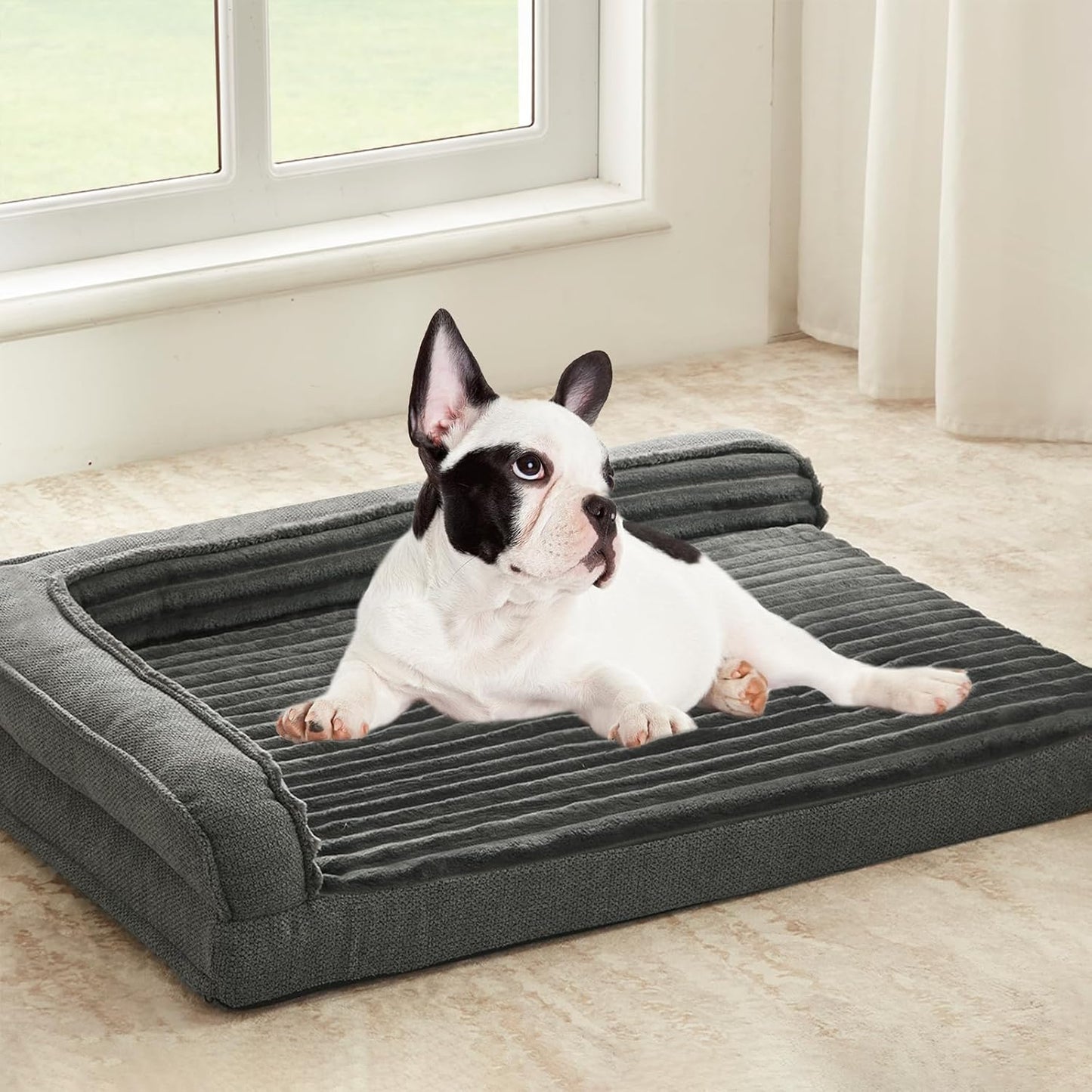 Orthopedic Dog Beds for Small Dogs with Waterproof Foam Support
