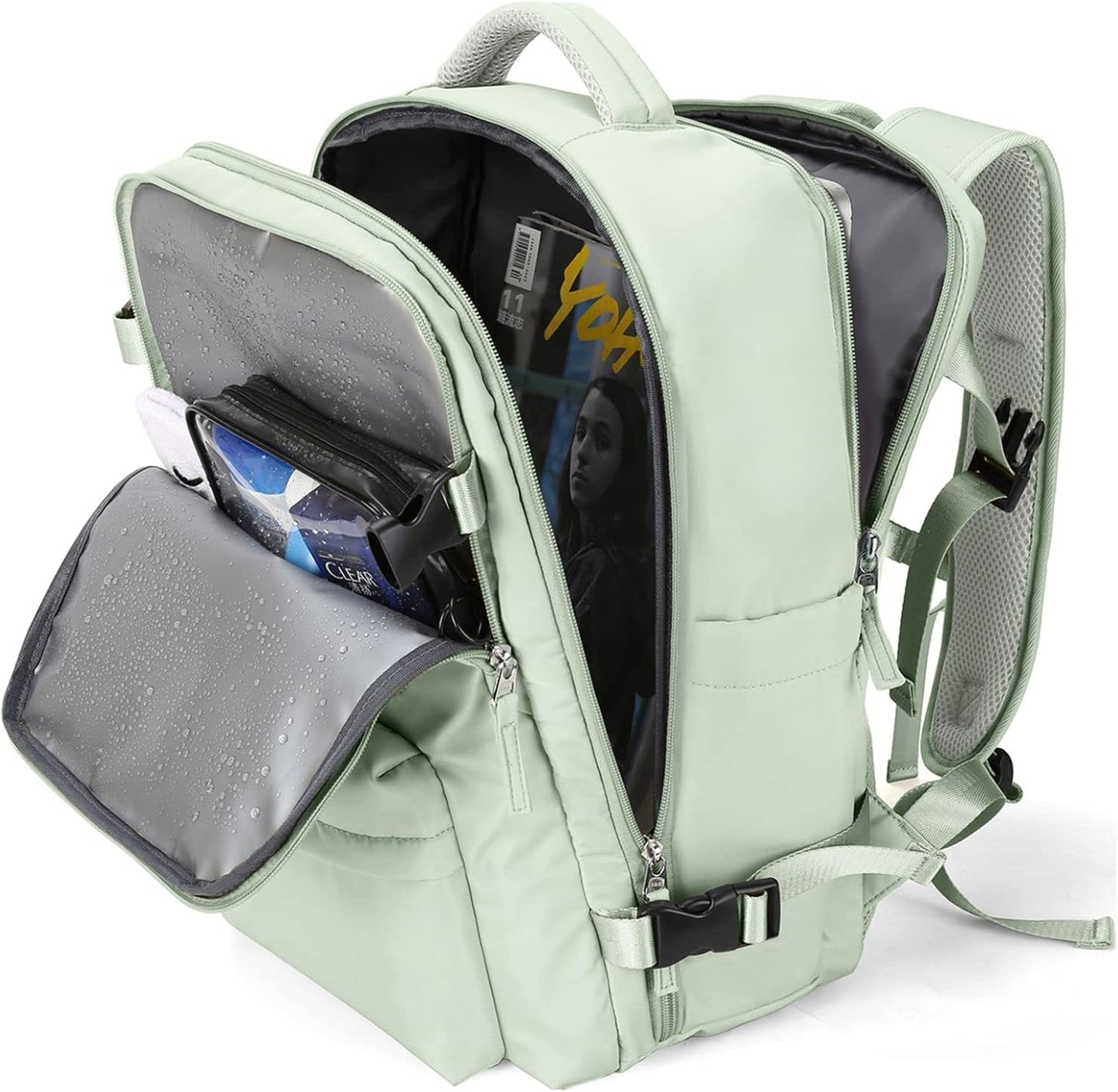 WONHOX Large Travel Backpack for Business and Flight Approved Use
