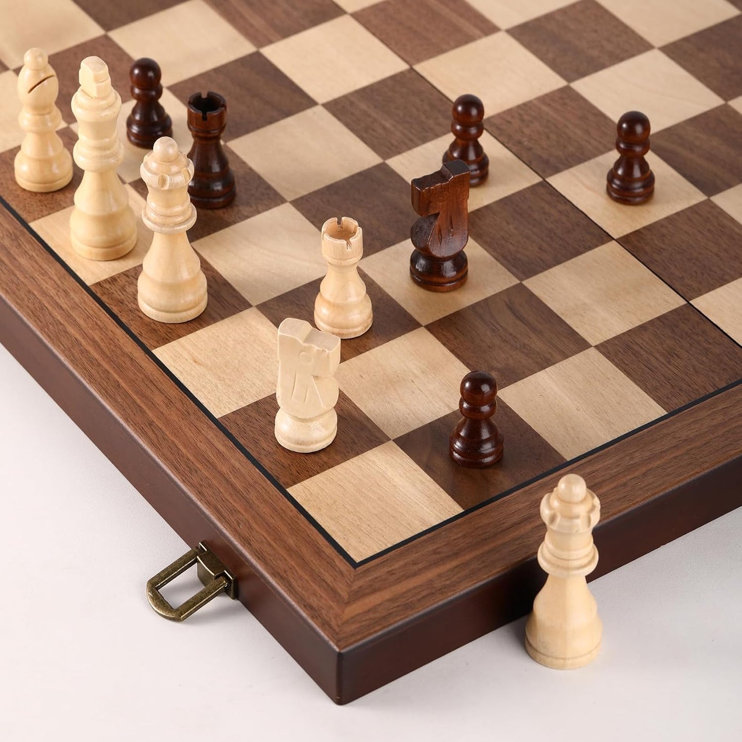Premium Wooden Chess Set with Protective Bag for All Skill Levels