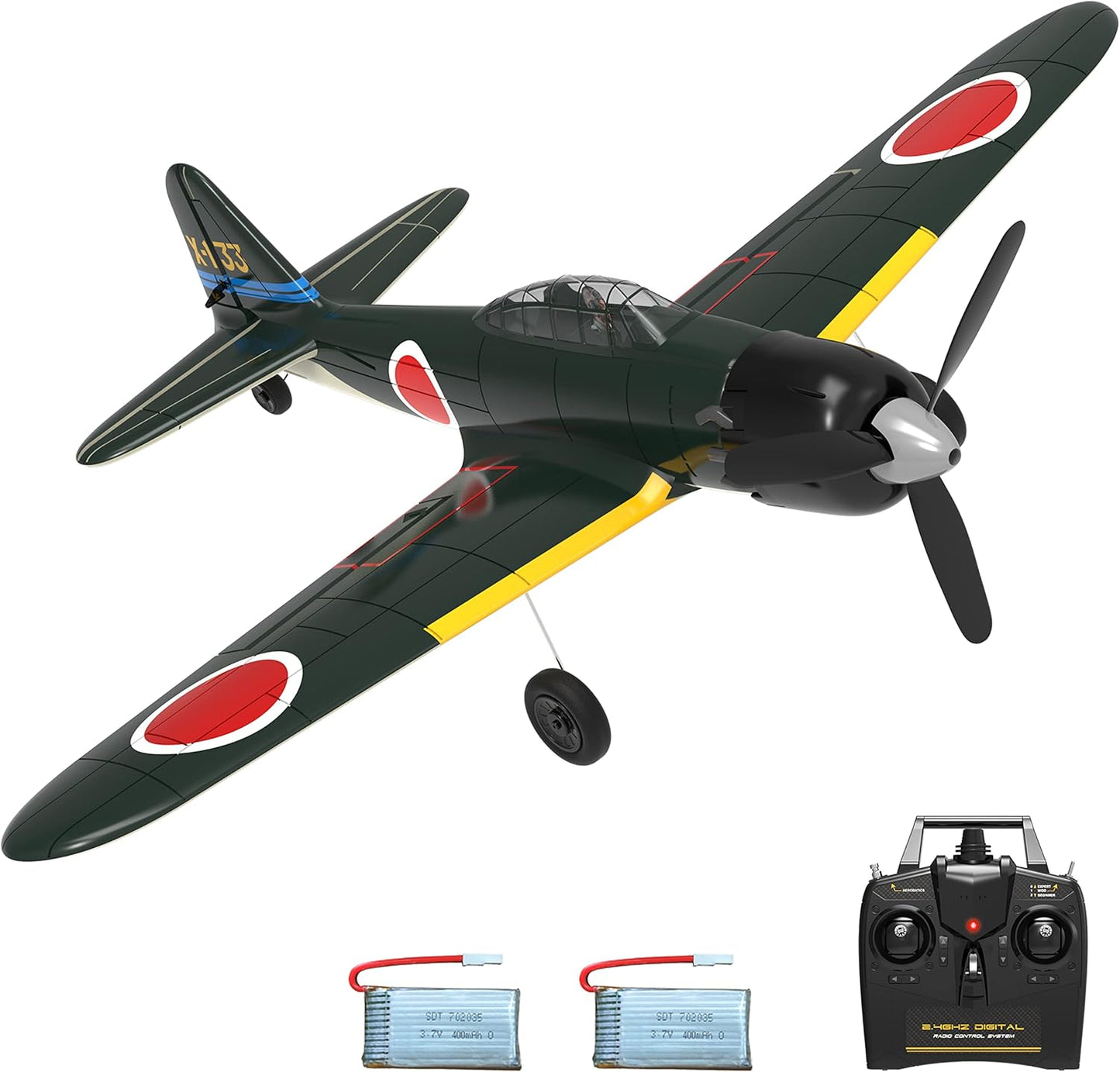 VOLANTEXRC A6M Zero RC Plane for Beginners with Aerobatics