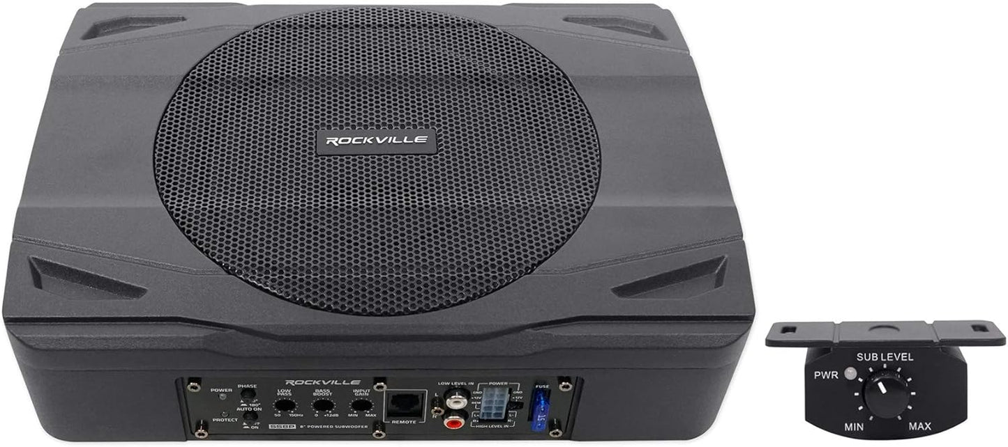 Rockville SS8P 400W 8in Slim Under-Seat Active Subwoofer Review