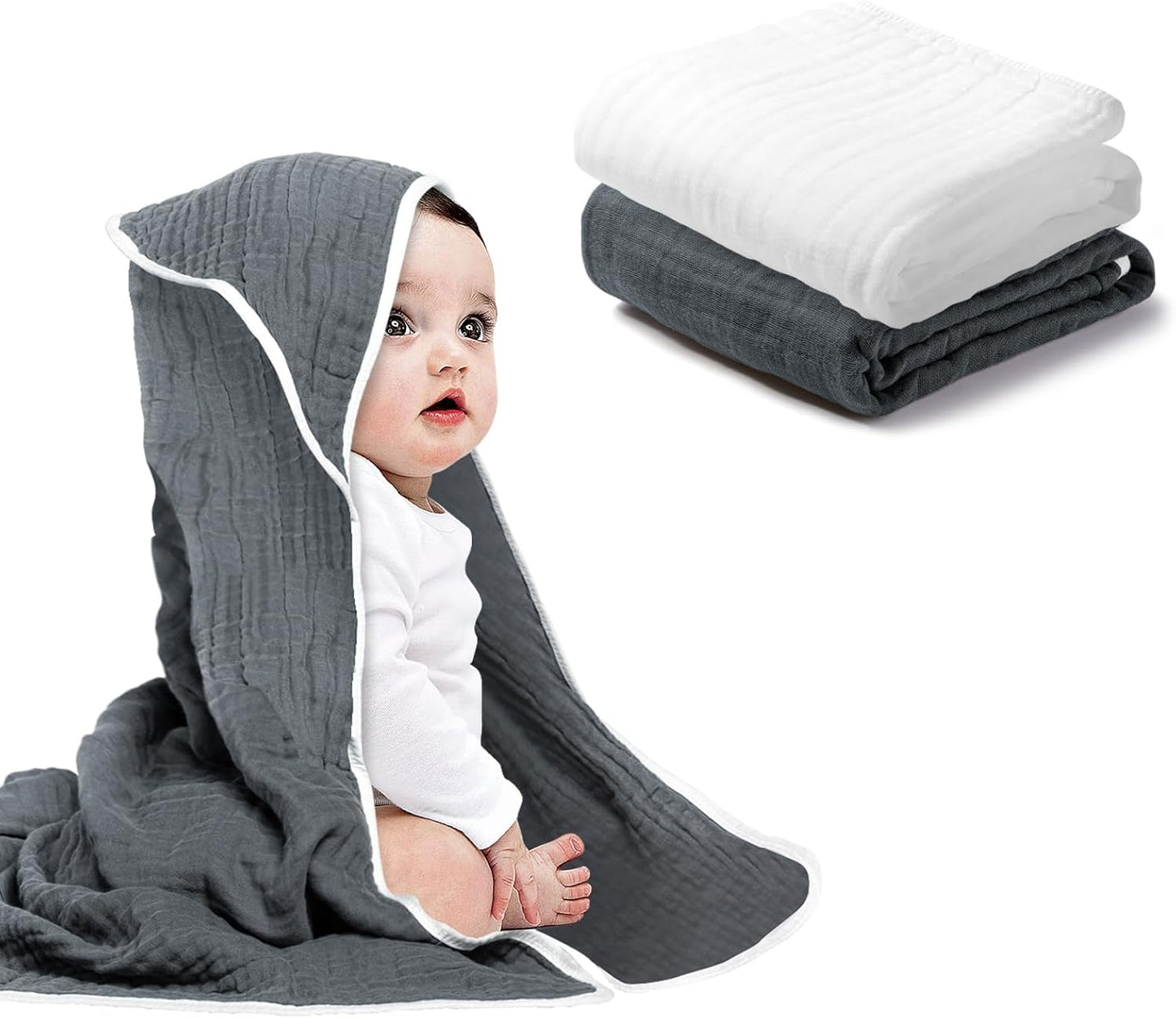 Ultra-Soft Hooded Baby Towels - Perfect Absorbency!