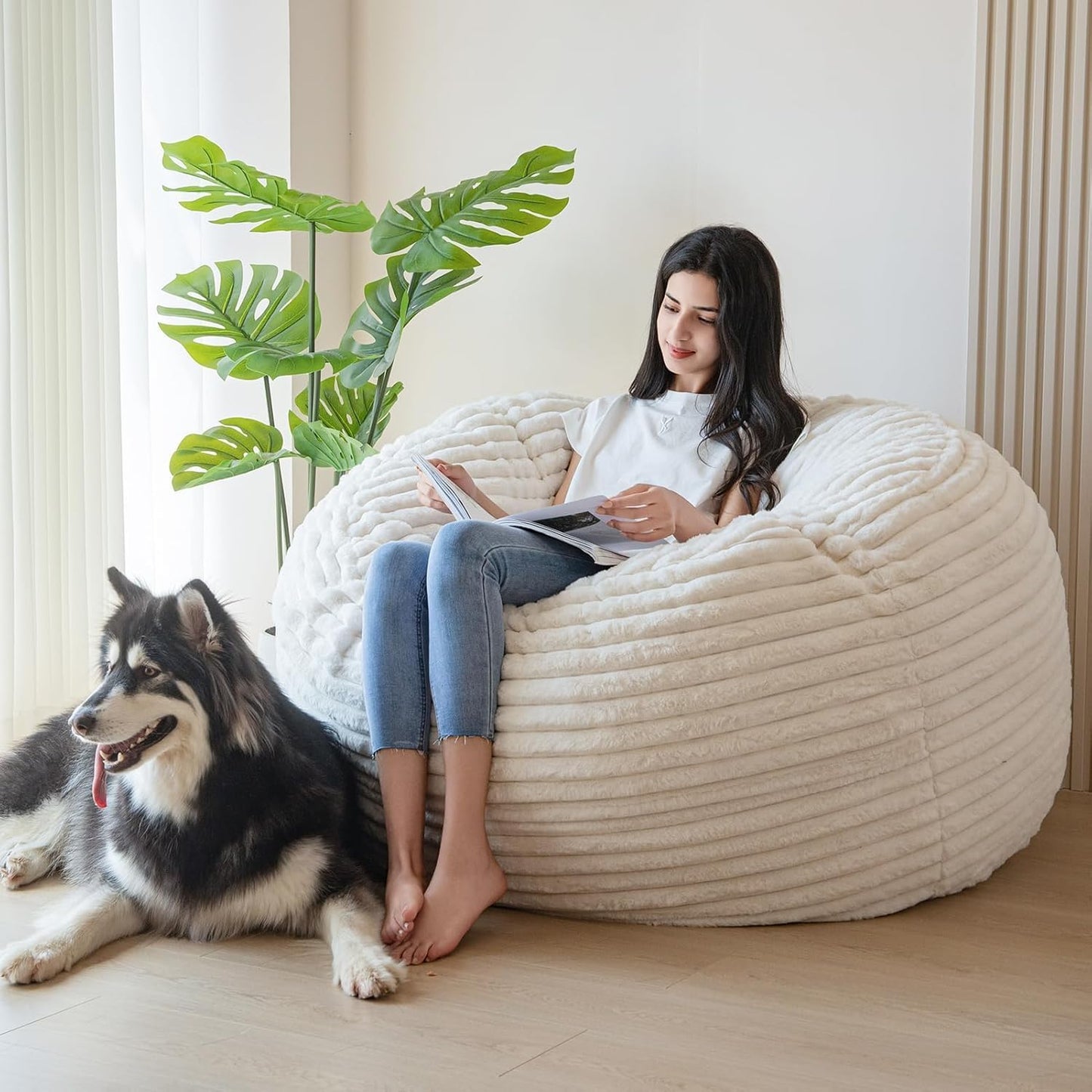 Ultimate Comfort: MAXYOYO 3ft Bean Bag Chair