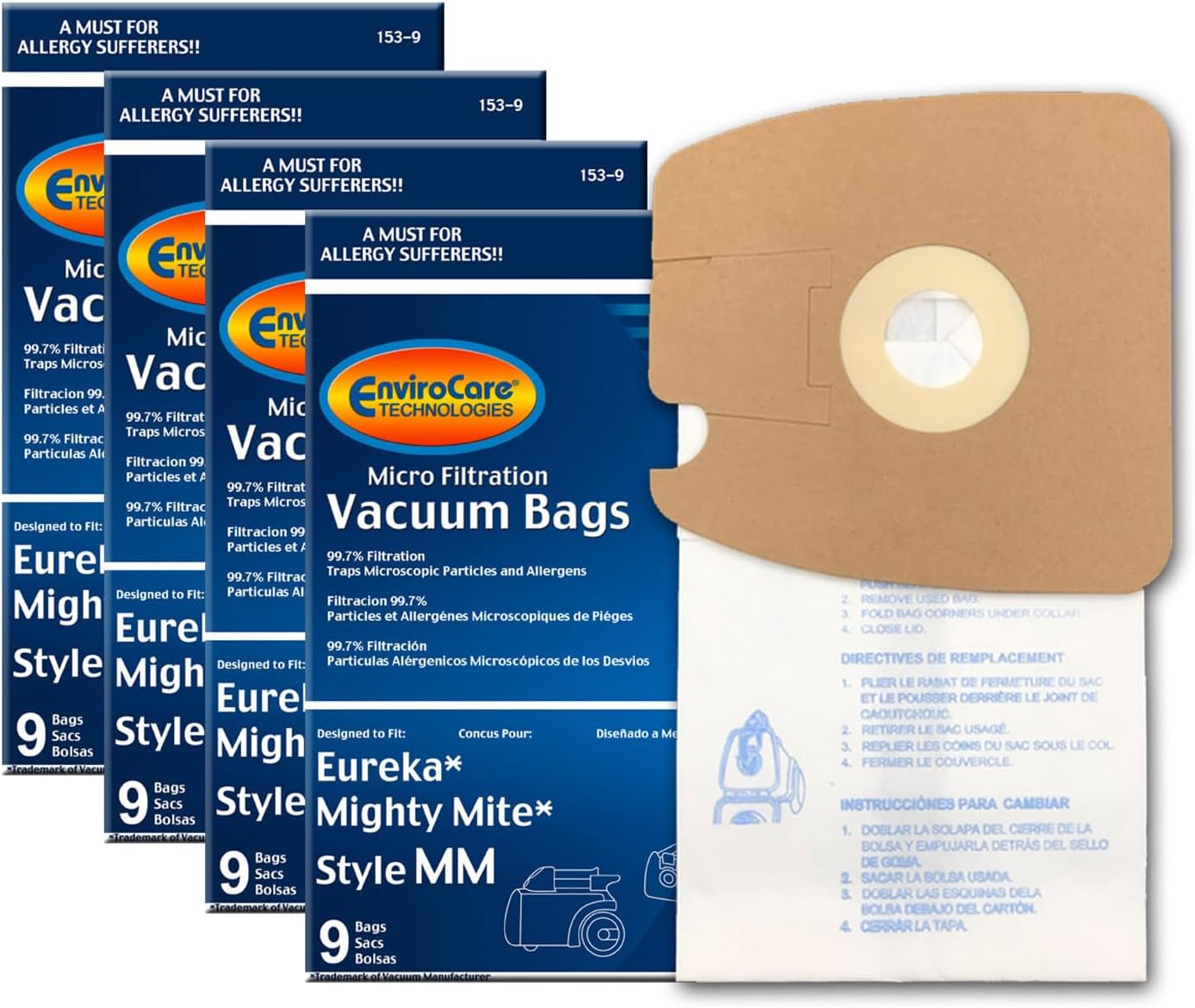 EnviroCare Micro Filtration Vacuum Bags - 36 pack