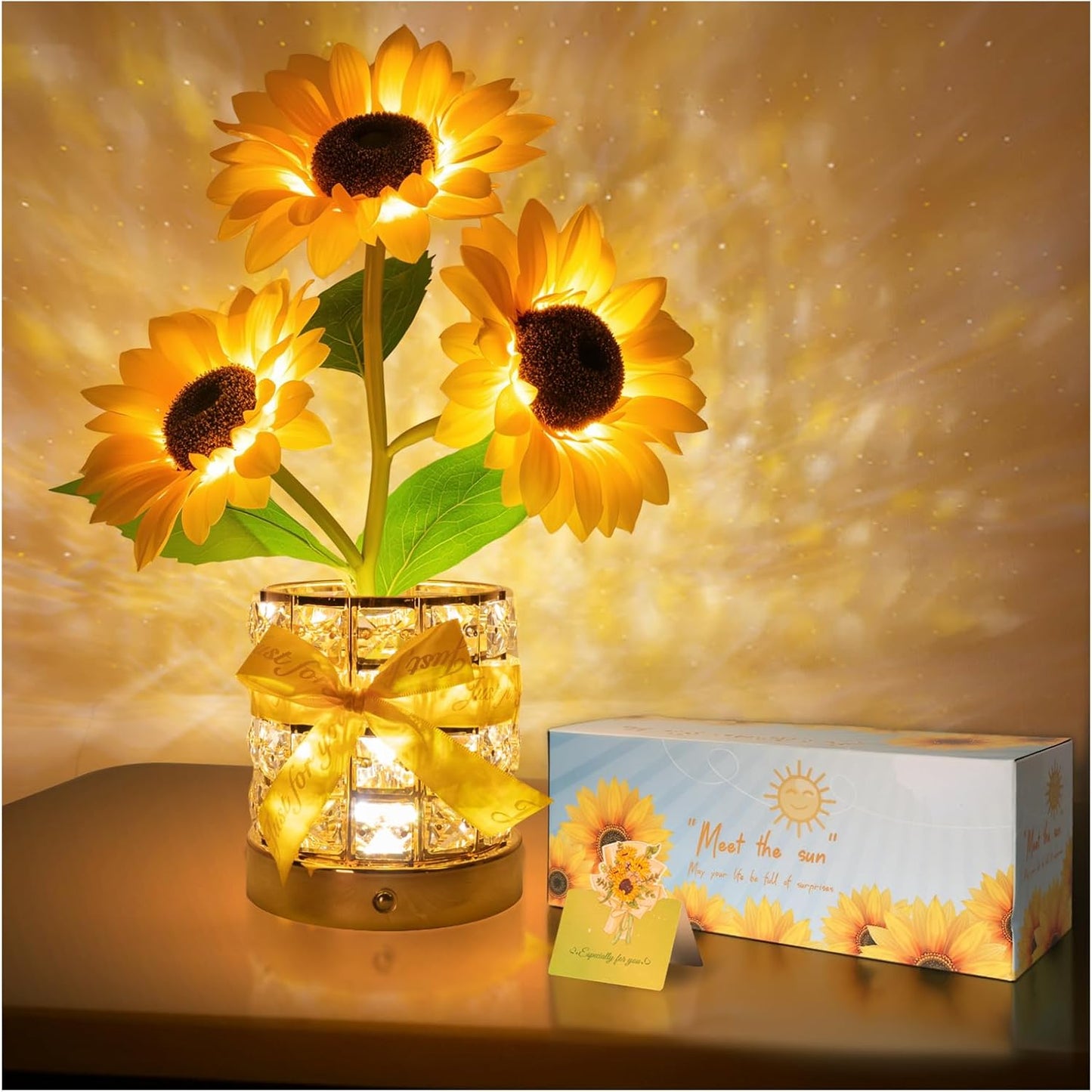 Sunflower LED Lamp by YWYWLED - USB Rechargeable Touch Light
