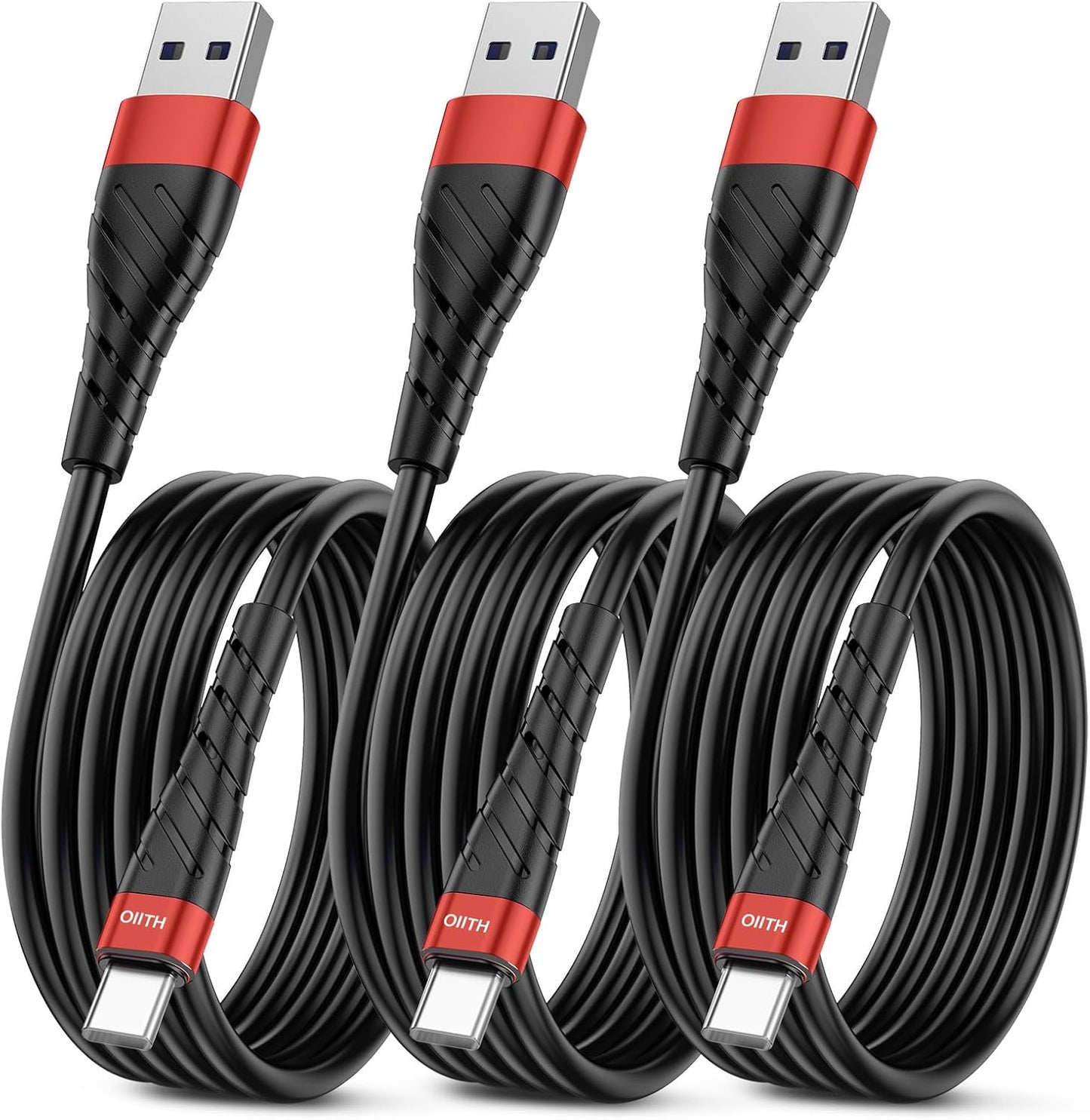 3FT Fast Charging USB C Cable 3-Pack - Red