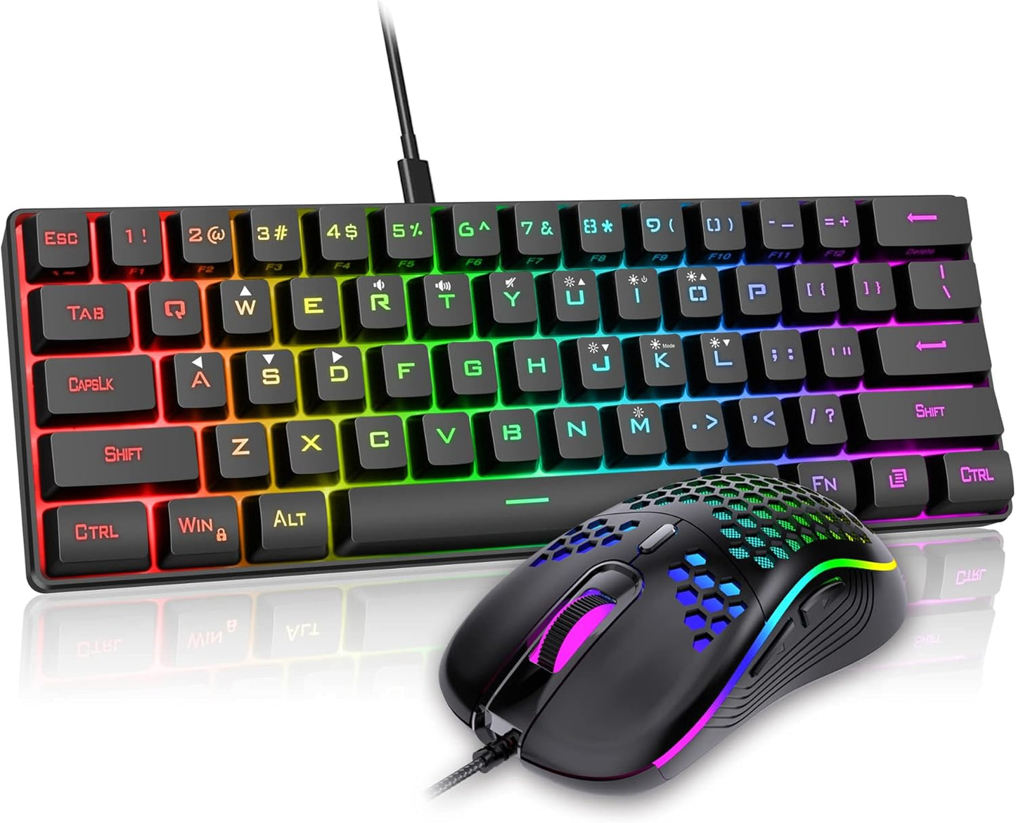 Ultra-Compact RGB Gaming Keyboard & Mouse Set