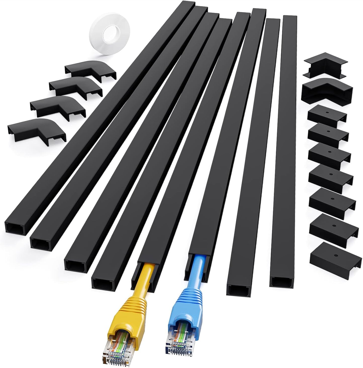 Organize with Ease: Yecaye 125in Cord Hider