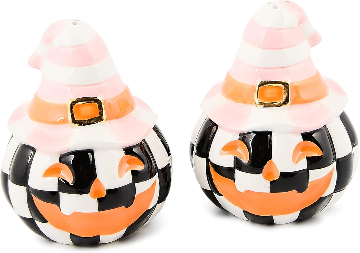 MACKENZIE-CHILDS Trick or Treat Happy Jack Salt and Pepper Set