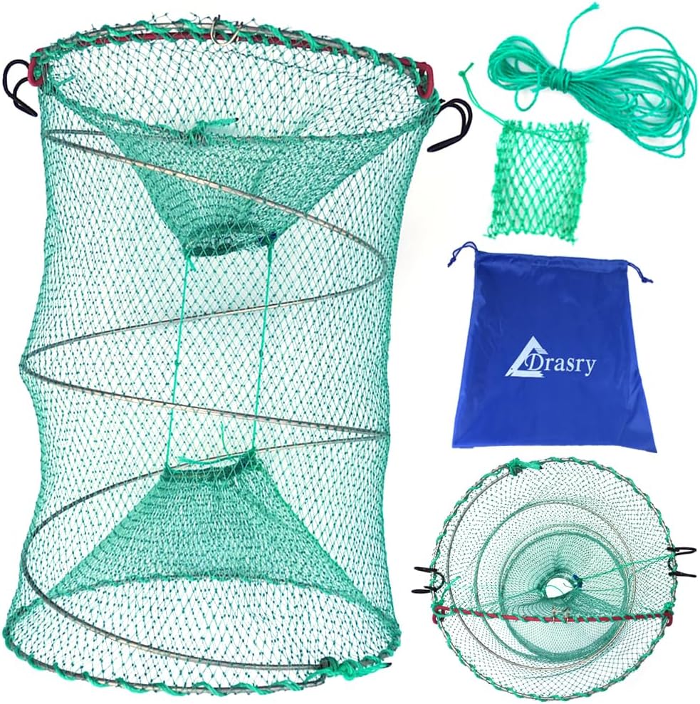 Portable Foldable Fish Trap: Capture More with Drasry!