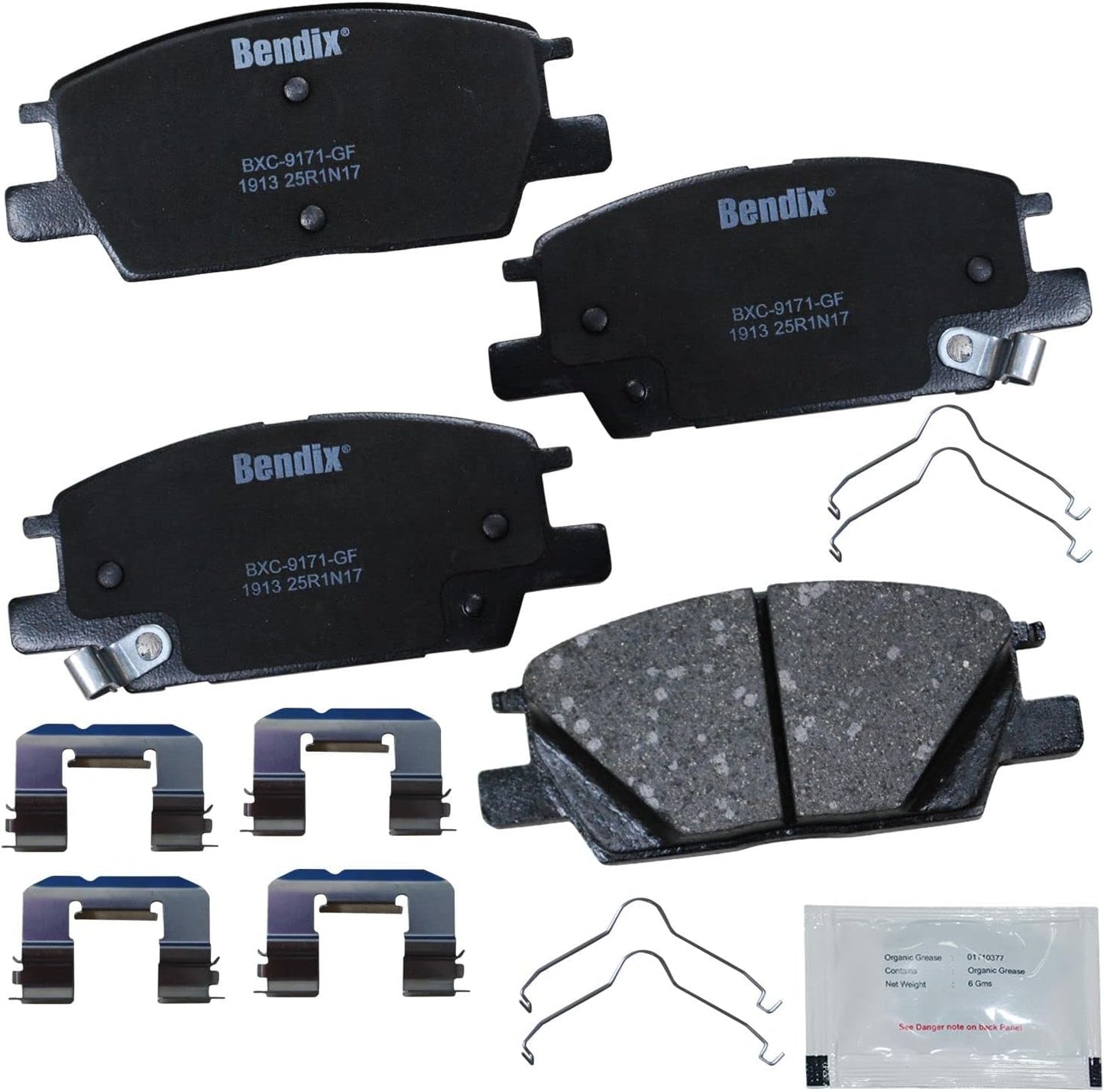 Bendix Priority1 CFC1913 Ceramic Front Brake Pads for Buick