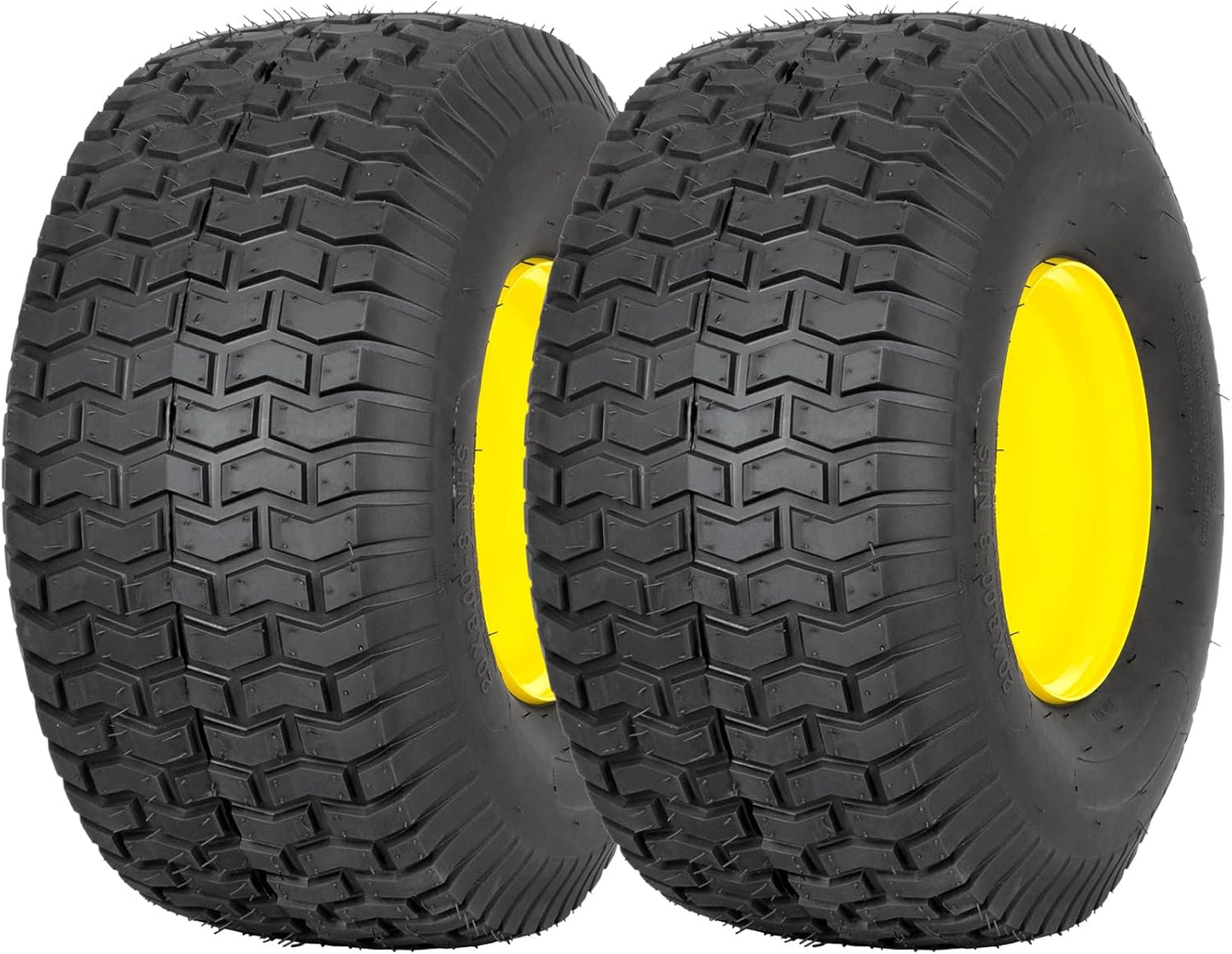 WEIZE 20x8.00-8 Tubeless Rear Tire Set for Lawn Mowers