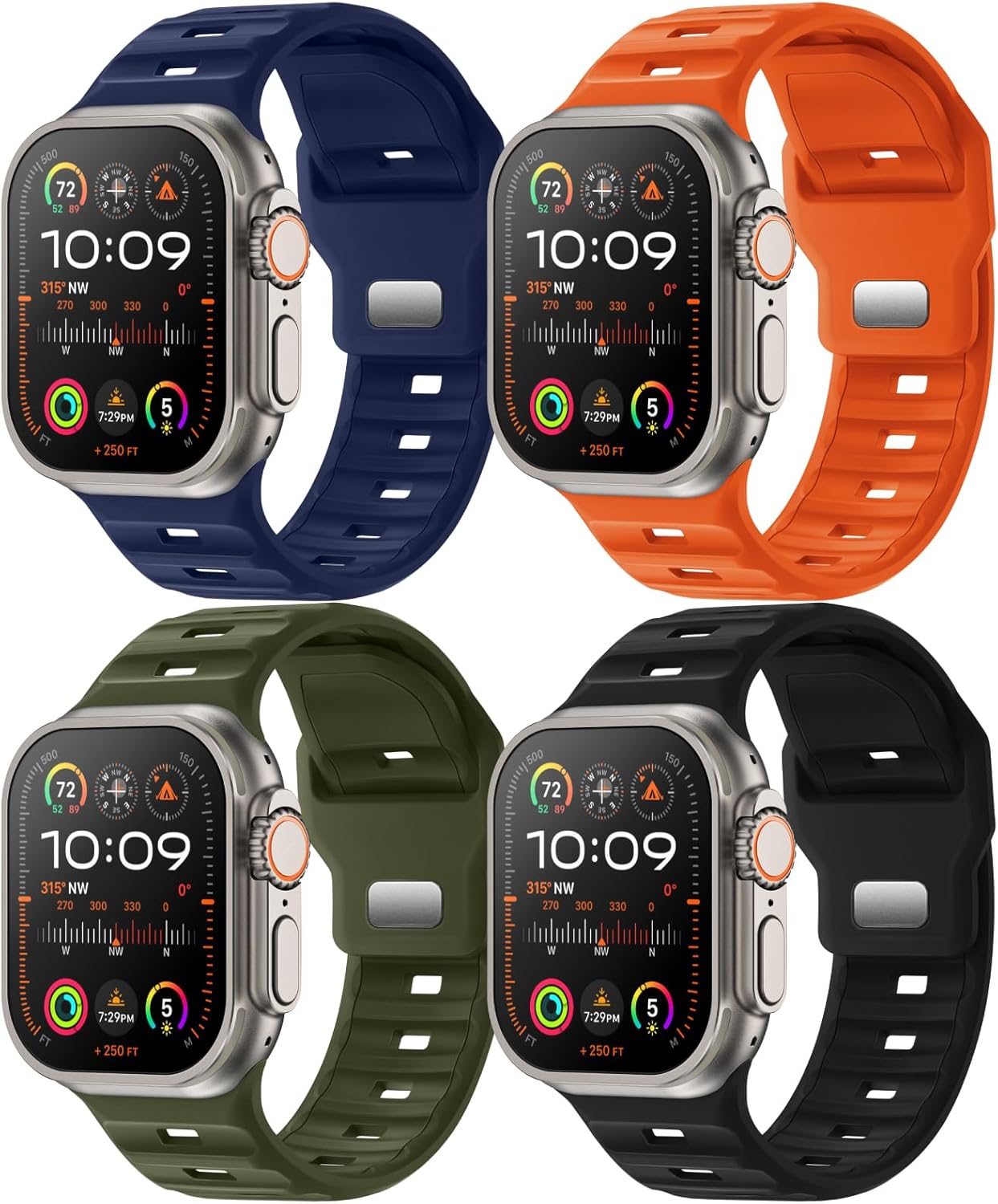 Waterproof Silicone Sport Bands for Apple Watch