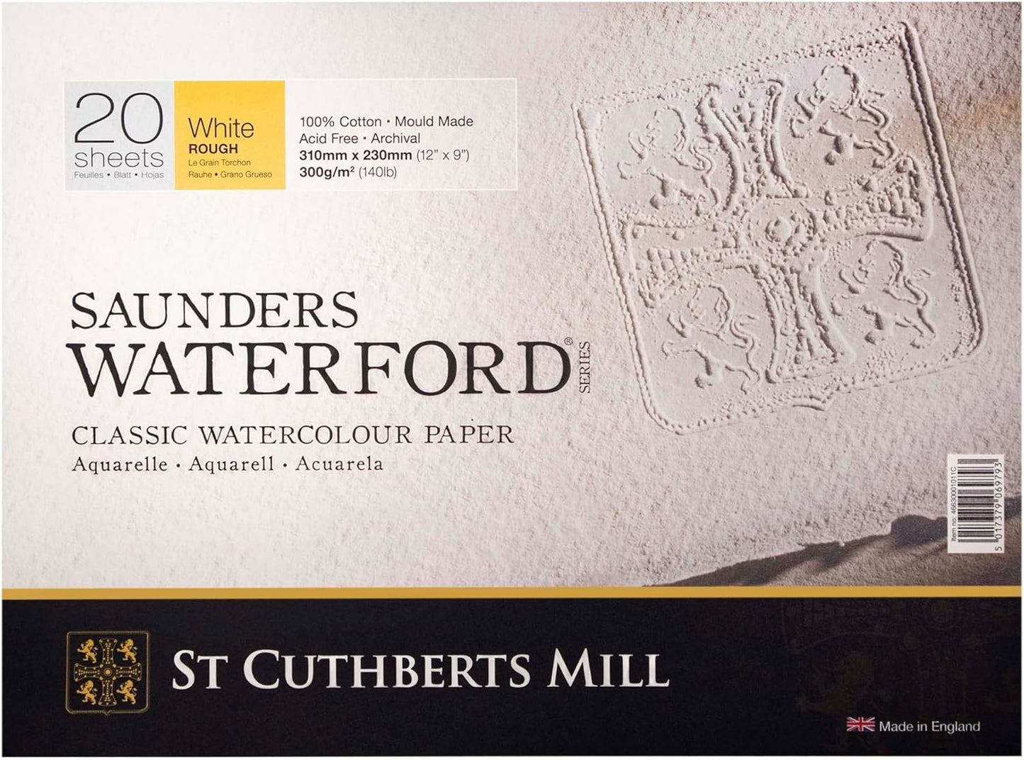 St. Cuthberts Mill Watercolor Paper Block - 12x9-inch 140lb