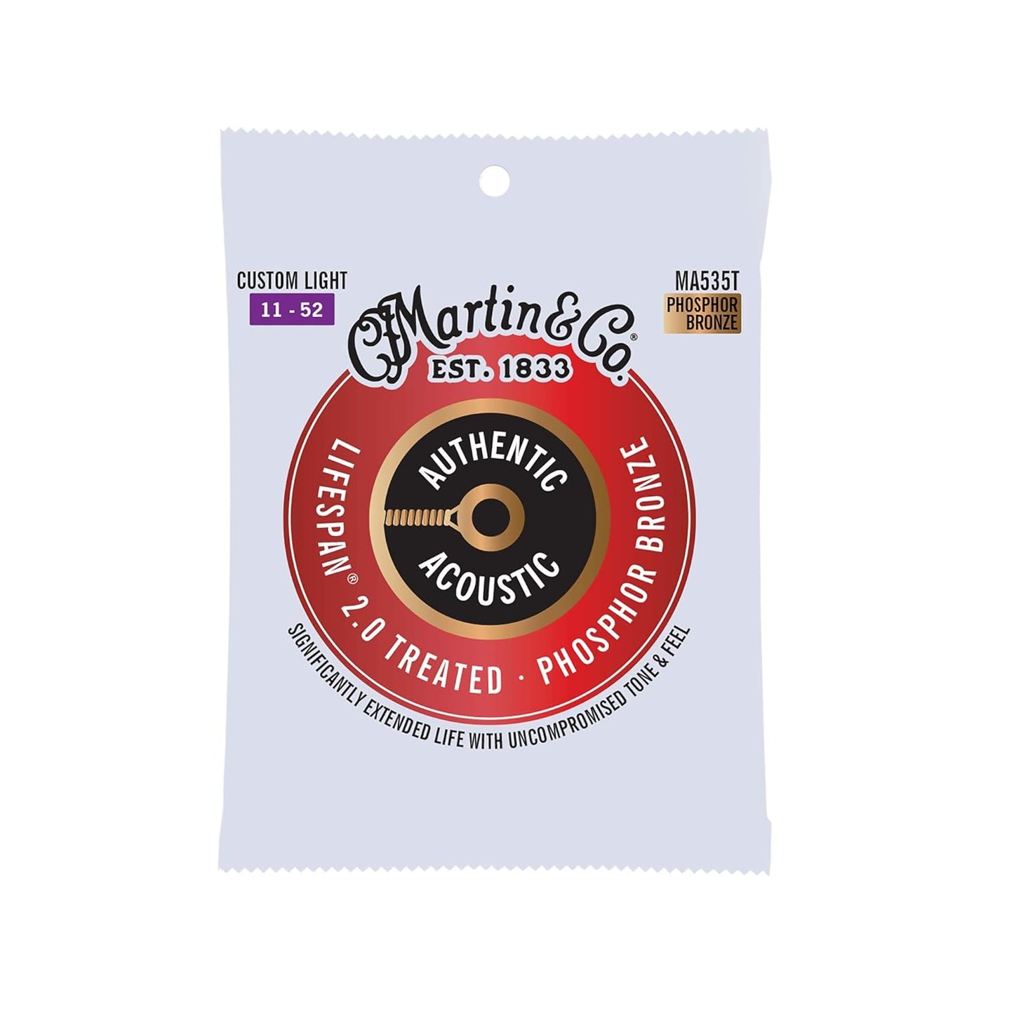 Martin Authentic Acoustic Guitar Strings - Extended Lifespan