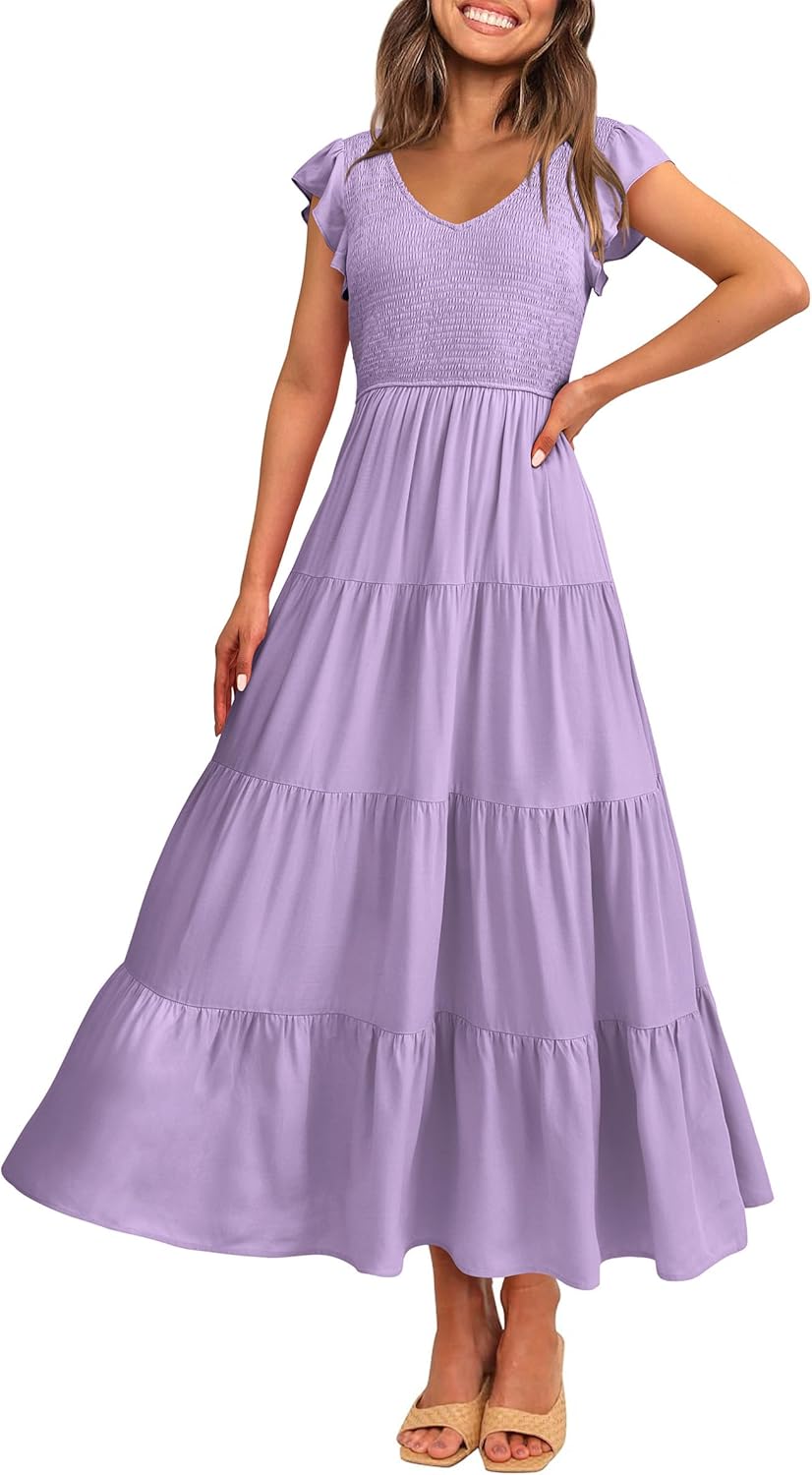 PRETTYGARDEN Women's Summer Flowy Maxi Dress for Every Occasion