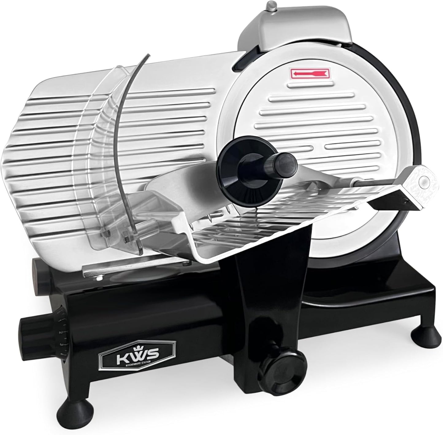 KWS MS-10XS Premium 320W Electric Meat Slicer for Home Use