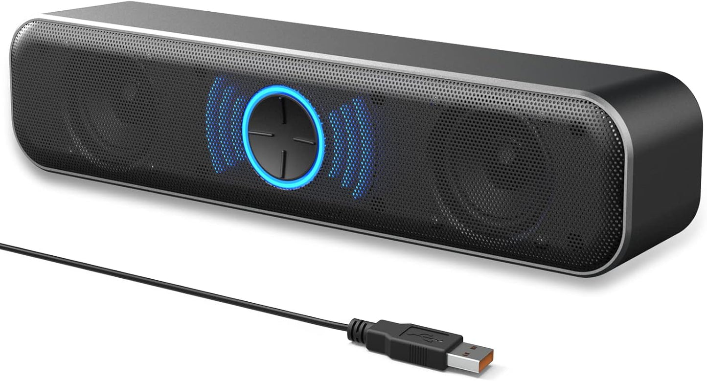 YOFANQI RGB Computer Speakers: Loud Stereo Sound!