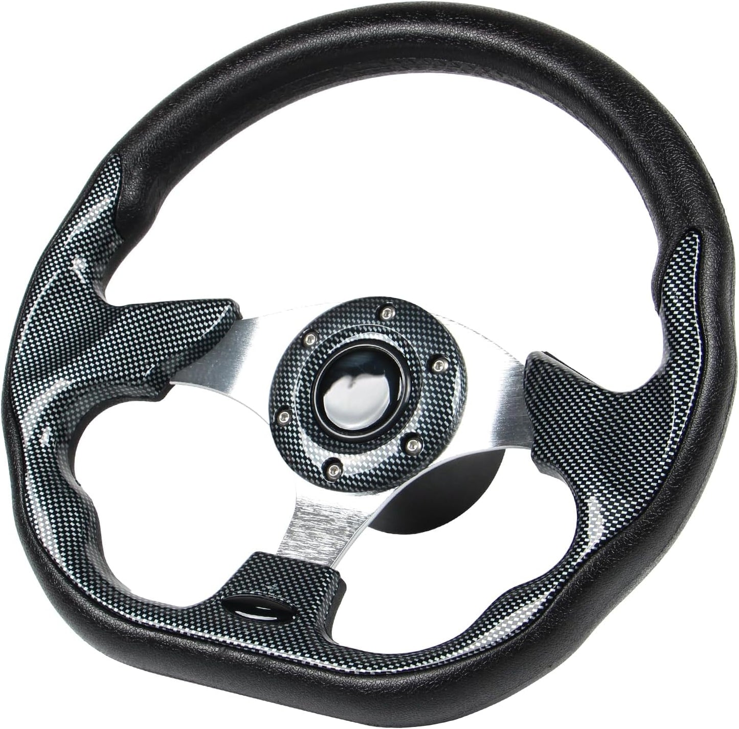 12.5 D-Shaped Boat Steering Wheel for Marine Boats and Yachts