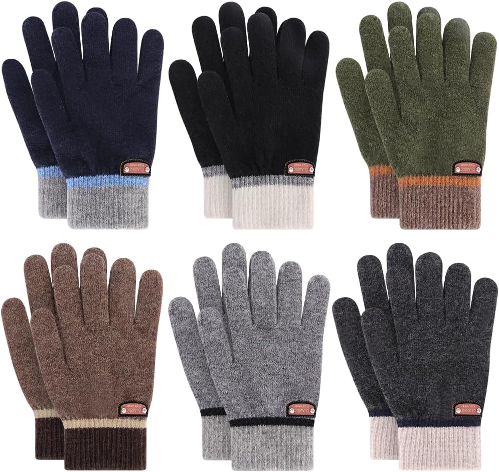 Warm Wool Fleece Lined Kids Gloves by GOHI