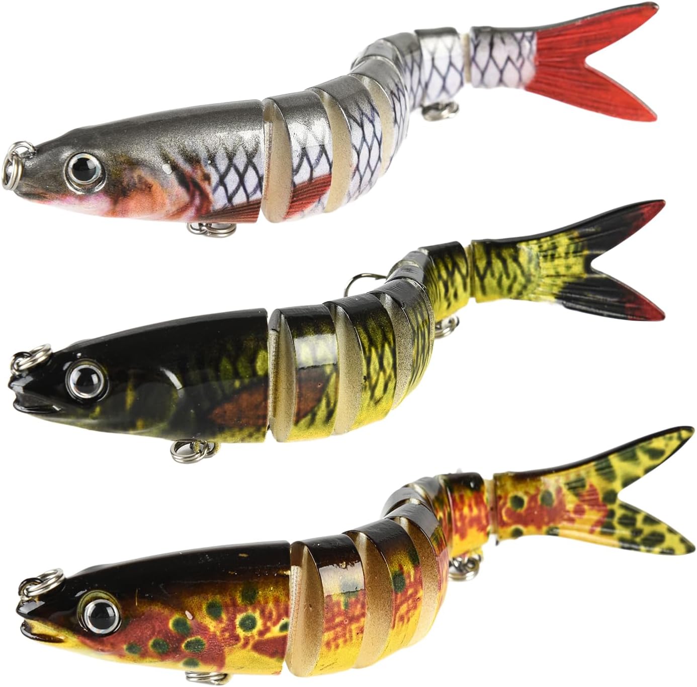 Versatile Lifelike Fishing Lures - Saltwater & Freshwater Ready