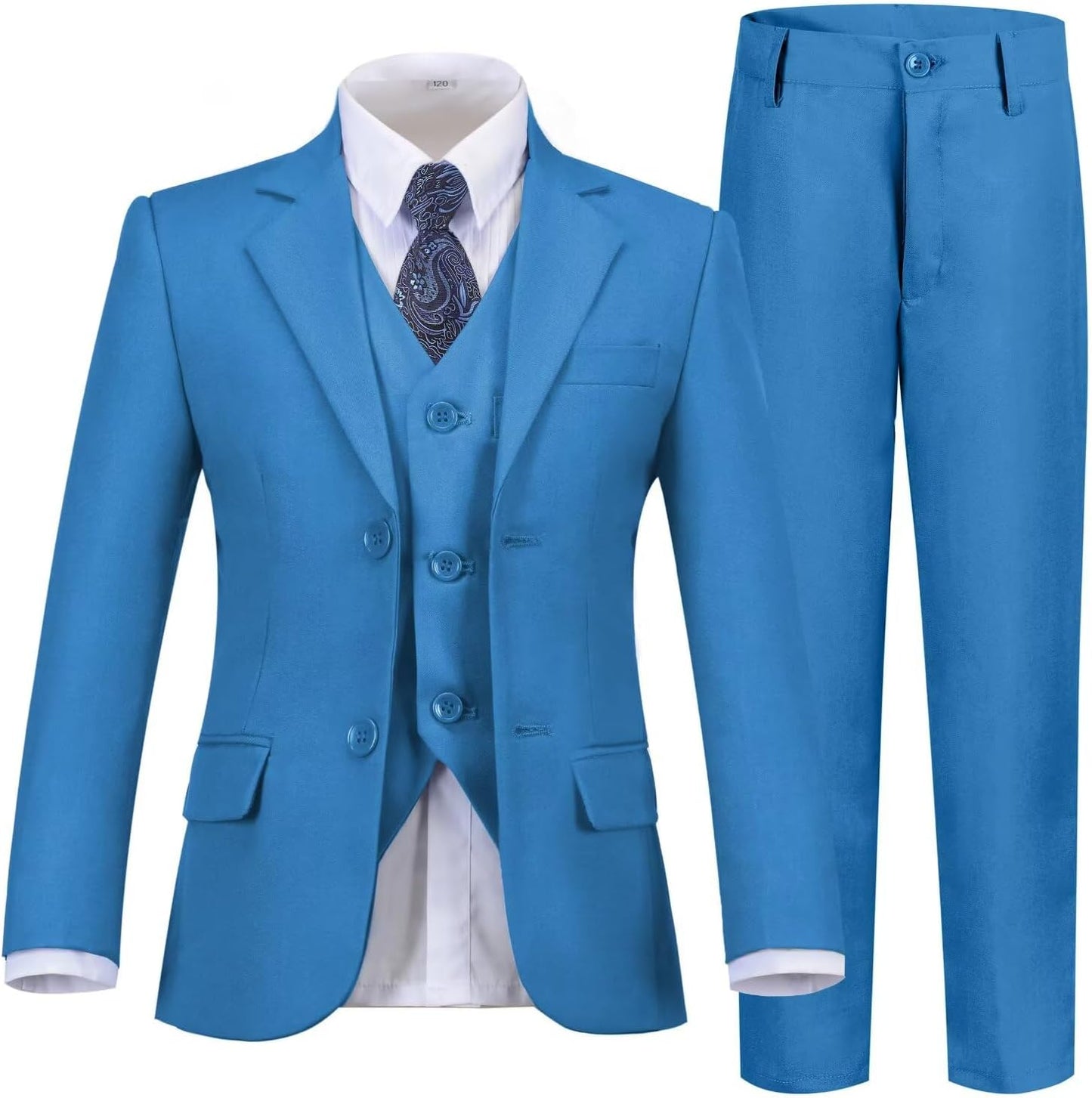 Boys Suits Slim Fit Toddler Tuxedo Suit Set for Special Events