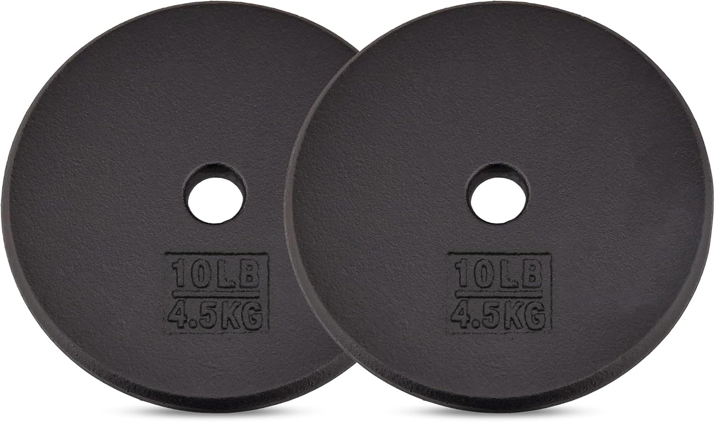 Yes4All Standard Cast Iron Weight Plates for Strength Training