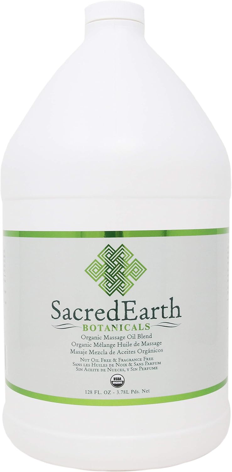 Organic Massage Oil Blend - Unscented, Vegan, Gluten Free
