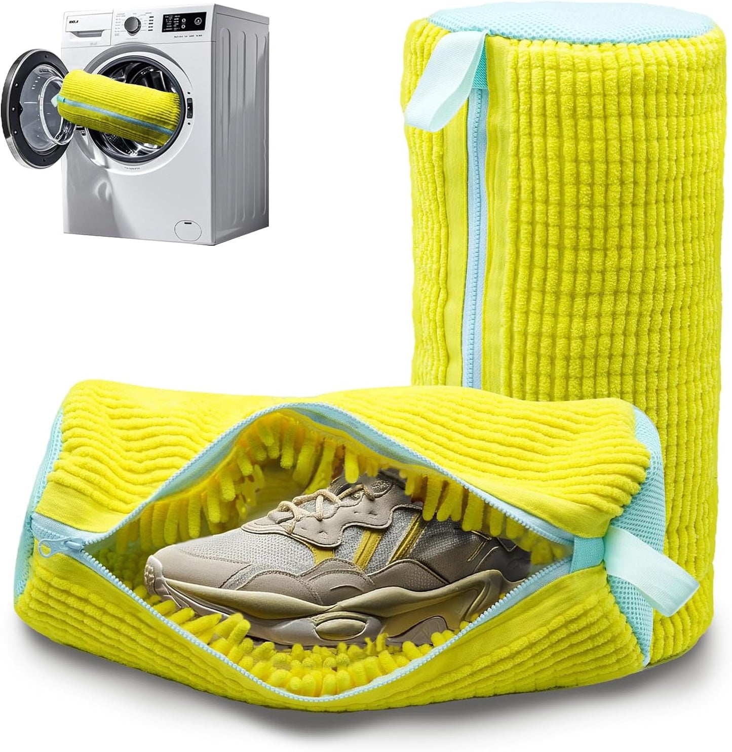 Prevents Damage: Reusable Shoe Wash Bag - 2 Pack