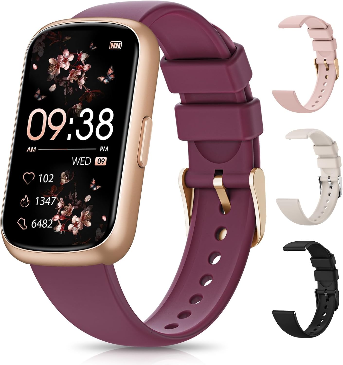 RUXINGX Smart Fitness Tracker - Heart Rate/Sleep Monitor, 20+ Sports Modes