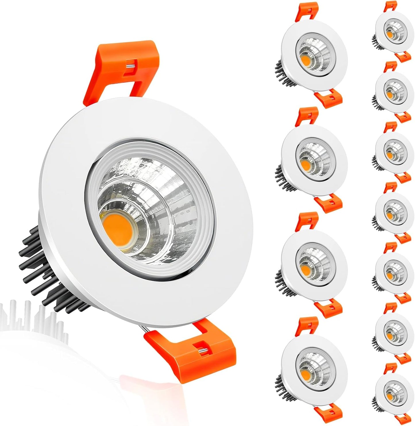 inShareplus 2 Inch LED Downlight - Dimmable Warm White Lighting